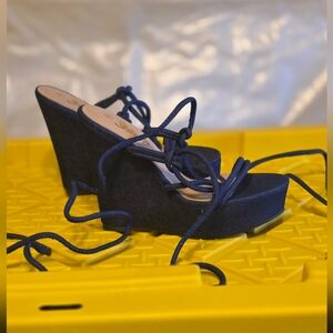 Shein Blue Wedges.